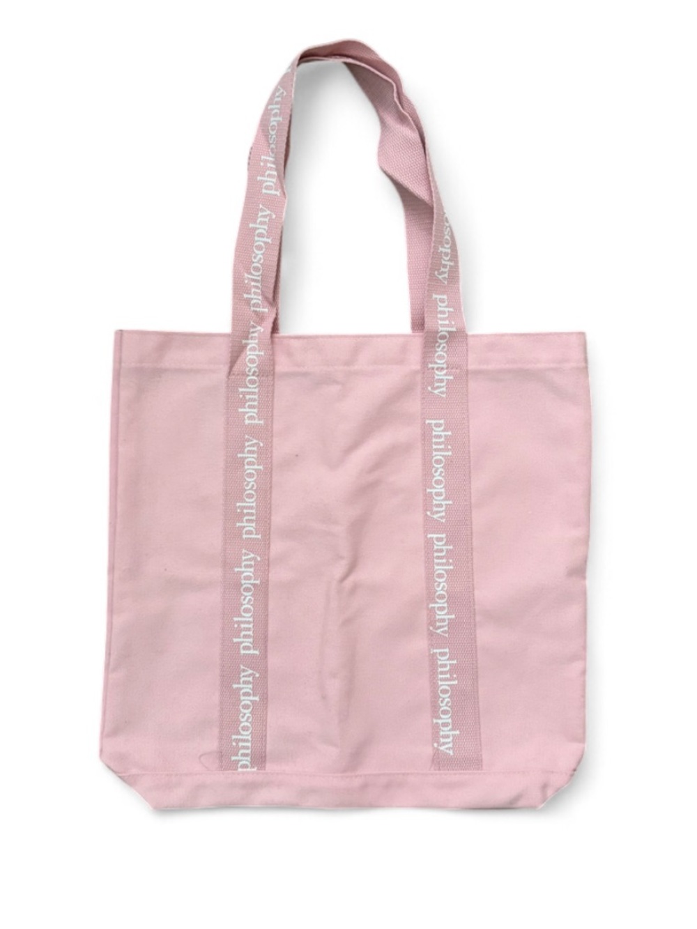 Philosophy Blush Pink Canvas Tote